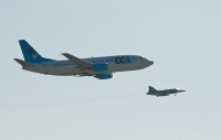 Zásah JAS-39 Gripen proti civilnímu narušiteli